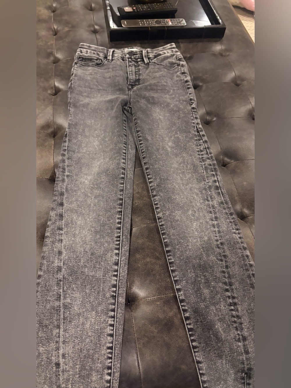 Good American Gray Washed Jeans